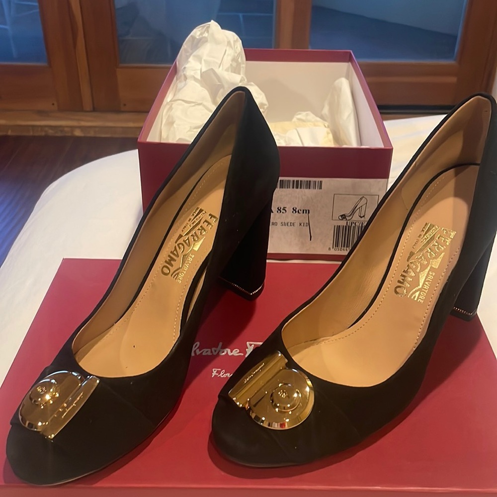 Ferragamo Suede Heels